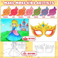 CHICAUP Paint with Water Coloring Books for Kids - Princess Red - image 2