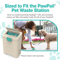 PawPail Dog Poop Bags with Activated Carbon Filter - Standard Roll | 1 Roll of 200 Pet Waste Bags