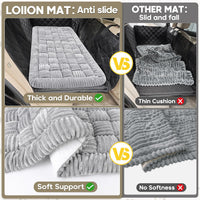 Dog Car Bed Mat Non-Slip Backseat Extender Dog Bed 50" x24.6" – Essentials for Dogs - Light Gray / For Truck//Large SUVs（56"x28.7") - image 3