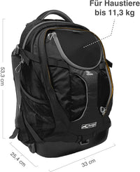 Kurgo G-Train Dog Carrier Backpack for Small Pets Up to 25 Lbs, TSA & Airline Approved, Navy Blue