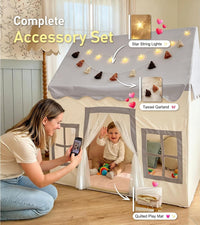 Little Dove Kids Play Tent with Mat - Grey Play Tent / Large Size - image 3