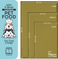 Dog Food Mat - Raised Edges Dogs Mat for Food and Water Prevent Spill, Waterproof Cat Food Mats - 24"L x 15"W / Mustard - image 2