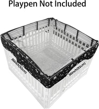 PJYuCien Playpen Top Cover for 36'' Width 4 Panel Pen, Black Paw – Essentials for Dogs - Fits Plastic 4 Panels Playpen / Cover, 36"Width, Black Paw ( Adhesive Tape Connections ) - image 3