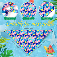 Chunful 100 Pcs Fall Dog Bandanas Bulk Maple Leaf Print Autumn Pet - Fruit / 31.5 x 21.7 x 21.7" - image 2