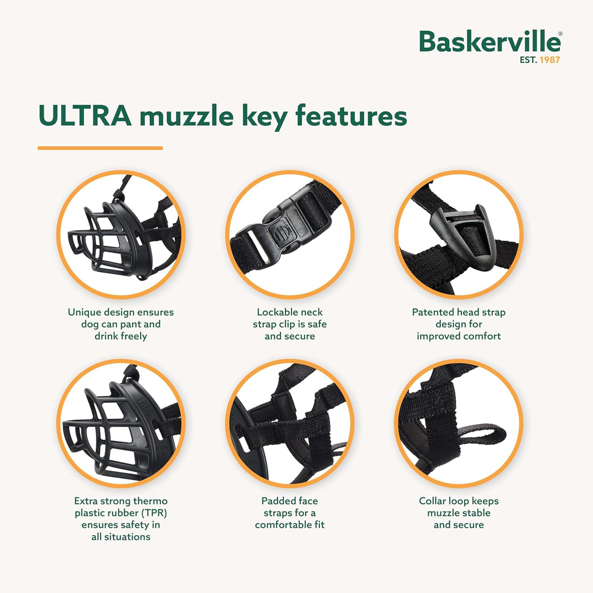 Baskerville ULTRA Dog Muzzle, Size 4 - 1 - image 3