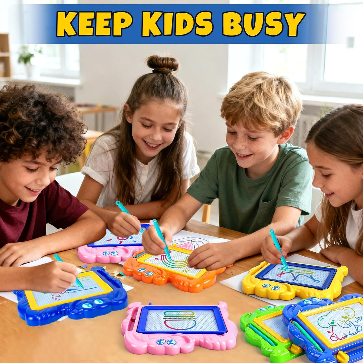15 Pack Magnetic Drawing Board for Kids - Colorful Drawing boards / 22 - image 3