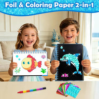 FUNNYB&G Foil Art Craft Kit for Kids - Ocean - image 2