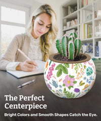 PieceRelax Unique 3D Puzzle Planter, 80 Plastic Pieces [K1101] - Little Garden - image 3