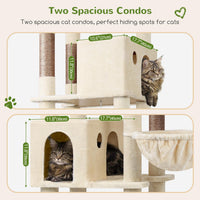 Globlazer Giant Cat Tree for Indoor Large Cats, F83 - 83inch / Beige - image 3