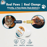 Natural Dog Paw & Nose Balm – Moisturizing Paw Wax with Dead Sea Minerals | Lick-Safe, Organic Balm for Dry, Cracked Paws & Dry Noses | Heat, Ice & Terrain Protection – 1.75 oz