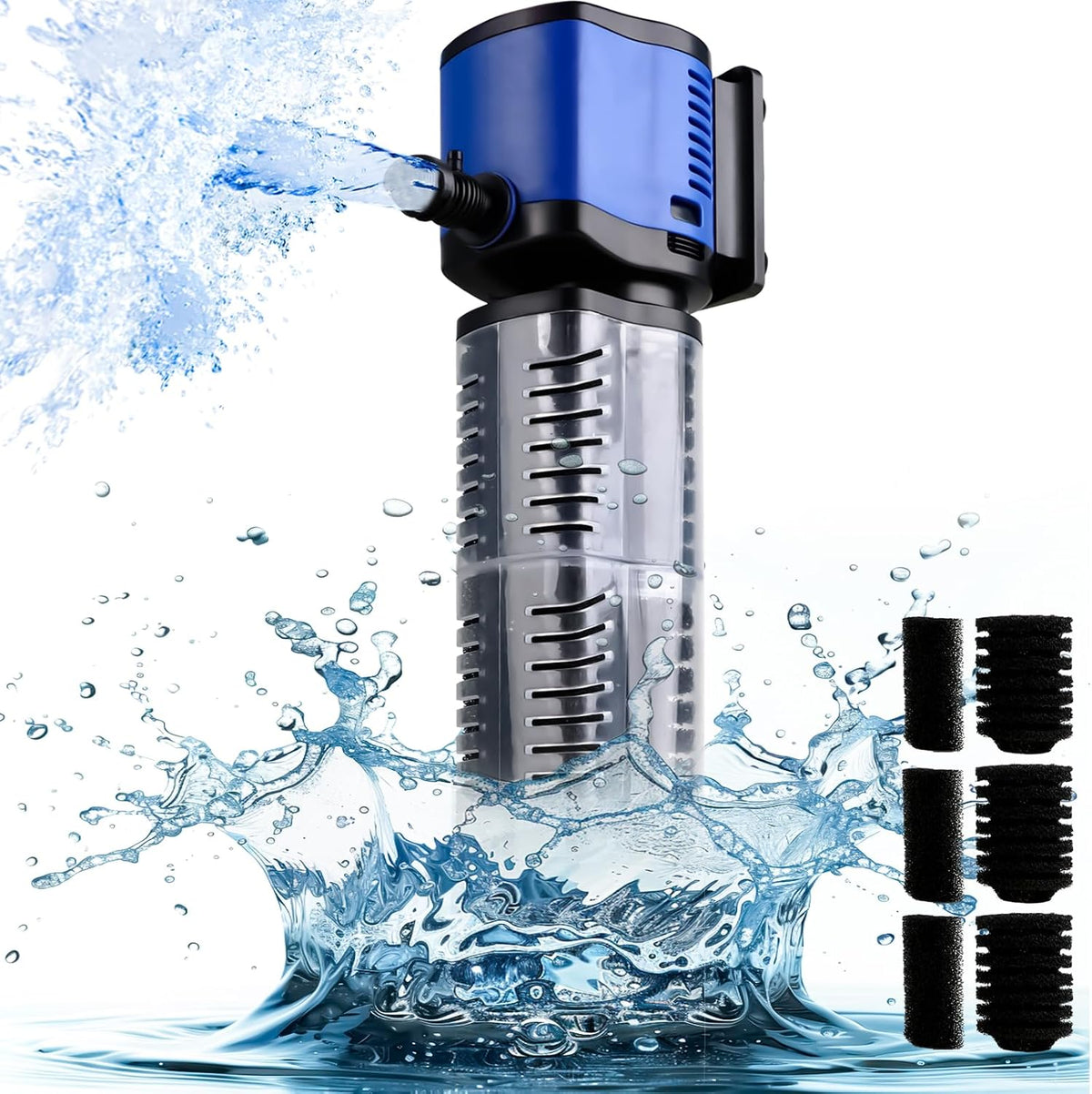 Aquarium Filter for 55-150 Gallons Tank - Black / 100-300 Gallon Fish Tank