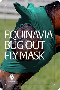 Equinavia Bug Out Fly Mask | Against Flies, Insects, UV Rays - Turquoise - Horse