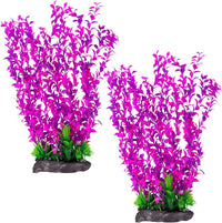 Aquarium Plastic Plants Extra Large Aquarium Plant 20.4-inch Tall - E*2 Pcs / 20.4 in