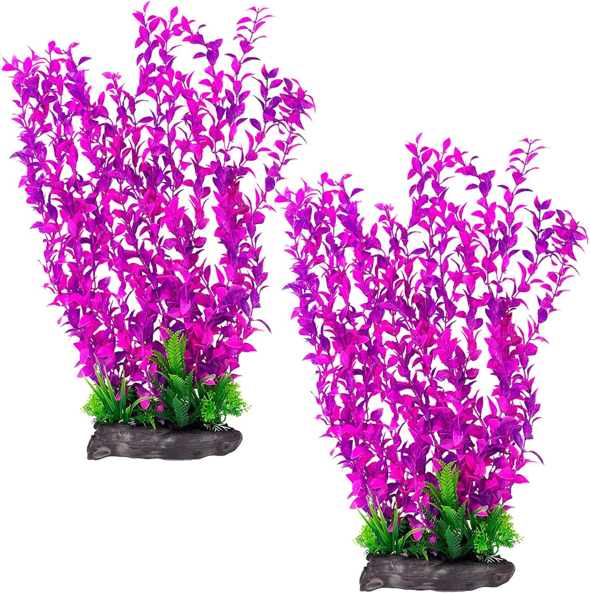 Aquarium Plastic Plants Extra Large Aquarium Plant 20.4-inch Tall - E*2 Pcs / 20.4 in