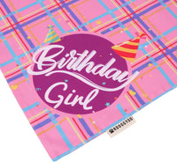 Dog Birthday Hat Bandana Set, Blue Plaid Boy Dog Bandana - Small / Pink Violet Girl - image 4