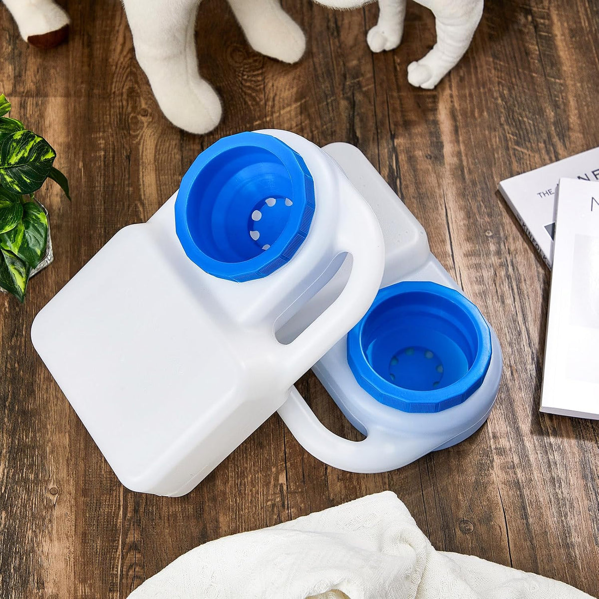 Ziliny 1 Pcs 3 Quart No Spill Dog Travel Water Bowl Portable for Car - 2 - image 3