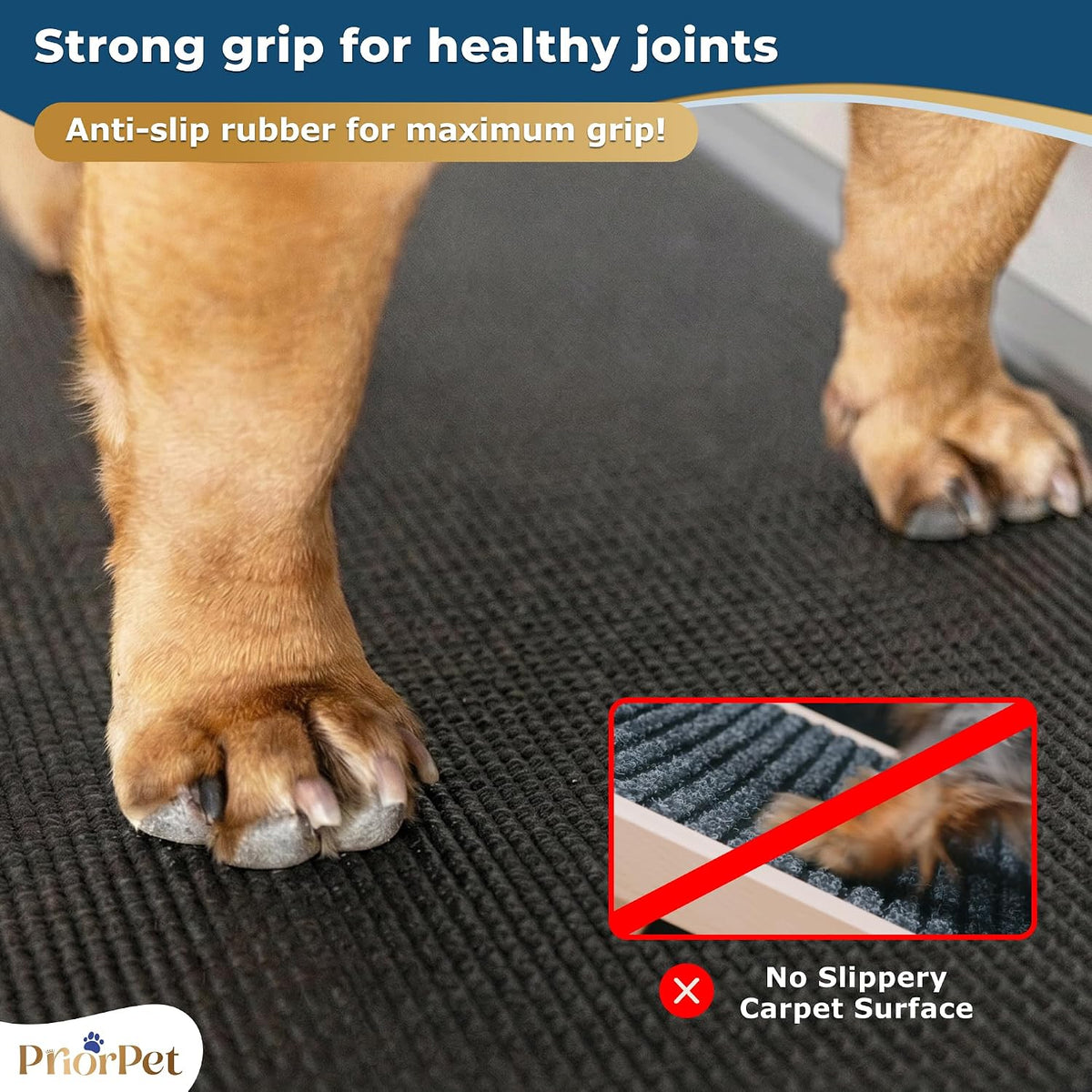 Dog Ramp for Couch, Non-Slip - Gray - image 3