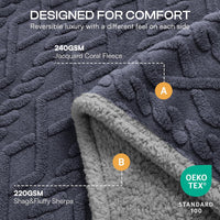 Luciphia Waterproof Dog Blanket - Dark Grey / M (57" x40") - image 2