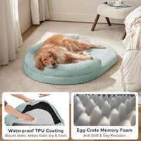 JOEJOY XL Orthopedic Dog Beds Large Sized Dog - Green / L(36"x 27"x 6") - image 4