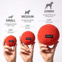 Playology Durable Plush Bone Toy, Squeaky Bone, Jumbo - Jumbo Ball / Beef - image 3
