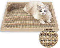FUKUMARU Cat Scratcher Mat - Cream-Thicken-1 Pack-23.6 x 15.7 Inch