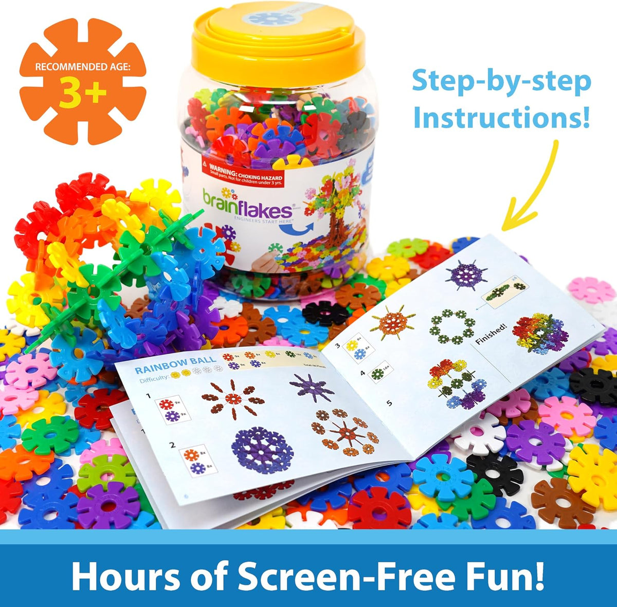 Brain Flakes 500 Piece Set, Ages 3+ - image 2