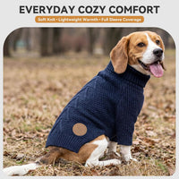 Dog Sweater Long Sleeve Warm Knit Sweaters for Small Dogs Cats Boy – Essentials for Dogs - 1# Navy / XX-Large - image 4