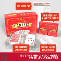 All7s Deluxe Modern American Canasta Card Game Set with Large Print - Deluxe Game Set Edition - image 3