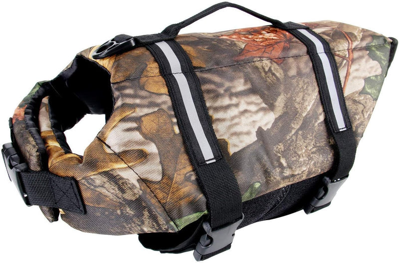 Camo Pet Life Preserver Jacket - Camo dog life jakcet / M