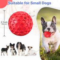 DISSKNIC Indestructible Squeaky Dog Ball, Relieves Anxiety - Small / Red - image 2