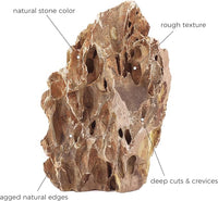 6-8 Inches Natural Dragon Stone 4 PCS Aquarium Rocks for Aquascaping, Aquarium Landscaping, Terrariums, Fish Tank Decoration, Vivariums, Paludarium, Reptile and Amphibian Enclosures