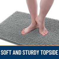 OLANLY Dog Door Mat for Muddy Paws 30x20 - 36" X 24" / Grey - image 3