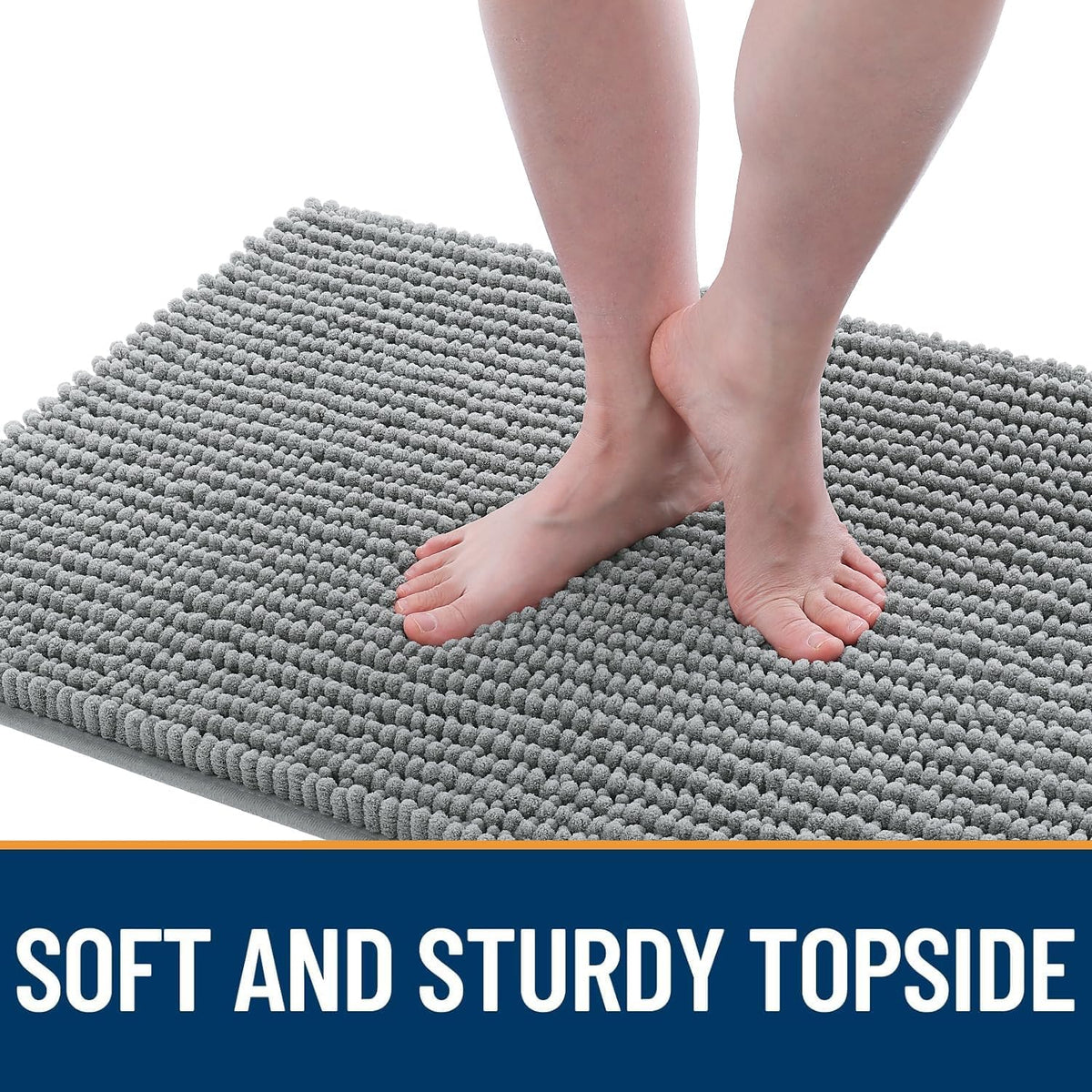 OLANLY Dog Door Mat for Muddy Paws 30x20 - 36" X 24" / Grey - image 3