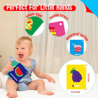 SpriteGru Spanish flashcards for toddlers with colorful cartoon images on rings - view 28