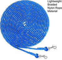 Reflective Cat Long Leash 15 FT - 50 FT / Blue - image 2