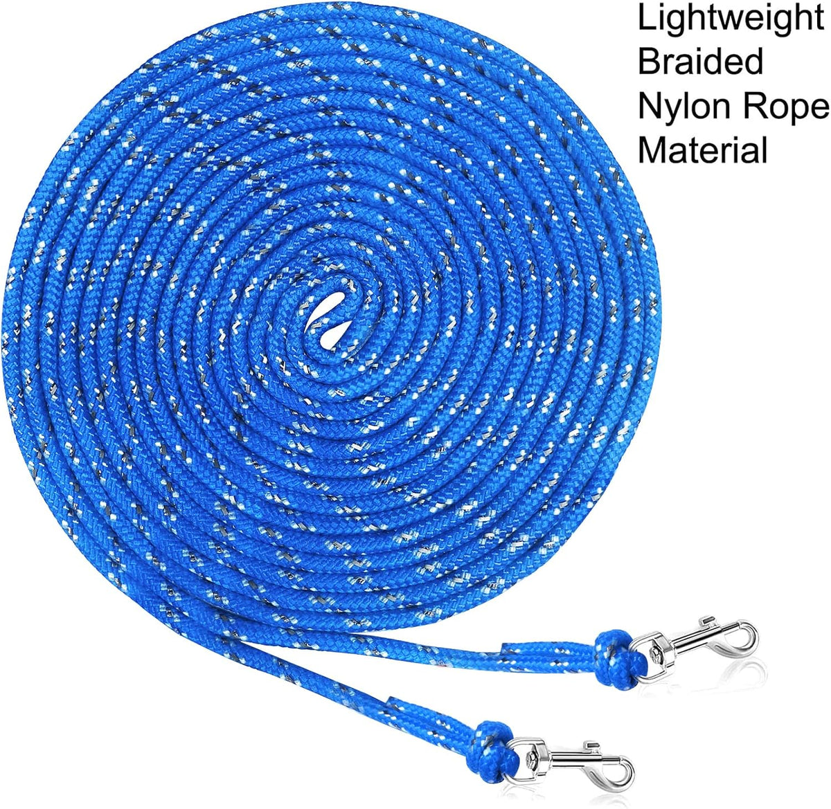 Reflective Cat Long Leash 15 FT - 50 FT / Blue - image 2