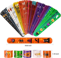 MGparty 72PCS Halloween Slap Bracelets 24 Halloween Theme Designs - Halloween - image 3