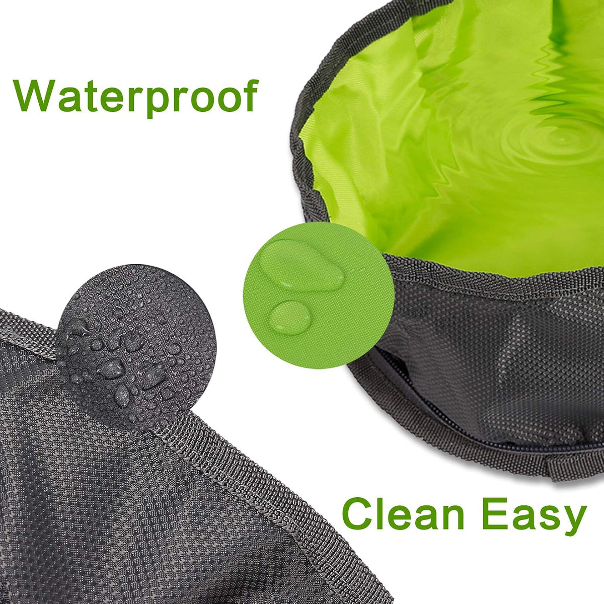 2 Pcs Collapsible Dog Bowls for Travel, Foldable - image 4