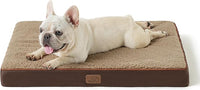 Bedsure Dog Bed Medium Size Dog - Orthopedic Flat Puppy Beds with Removable Washable Cover, Egg Crate Foam Pet Mat, Suitable for Pet Up to 35 lbs