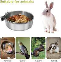 Large Bird Feeding Dish Cups with Clamp Holder - Medium / 4 Pack - image 3
