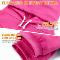 Dog Hoodie for Large Medium Small Dogs - Deep Pink / XX-Large - image 2