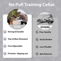 Martingale Dog Collar, Adjustable No Buckle Slip Collar, XS - Grey / Small(Length:11-15'', Width:3/4'') - image 4