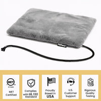 Cat Heating Pad, Heated Cat Bed, MET Safety Listed - Gray / Small: 16" x 13" x 1.6" - image 2