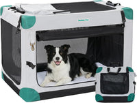 Gardner Pet Soft Collapsible Dog Crate - Grey / 36.0"L x 25.0"W x 25.0"H