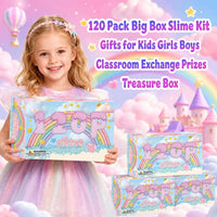 Rowecvce slime party favors kit, 120 individually packed mini clear slimes - view 2