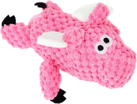 goDog Checkers Fat Rooster Squeaky Plush Dog Toy - Small (Pack of 1)