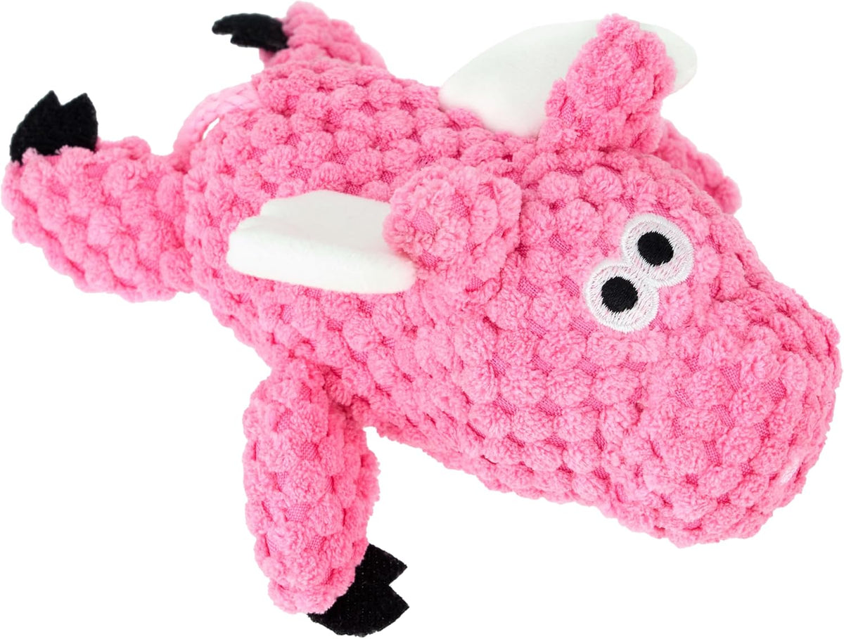 goDog Checkers Fat Rooster Squeaky Plush Dog Toy - Small (Pack of 1)