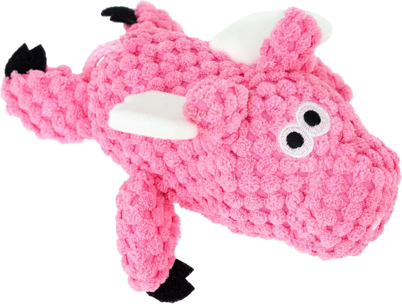 goDog Checkers Fat Rooster Squeaky Plush Dog Toy - Small (Pack of 1)
