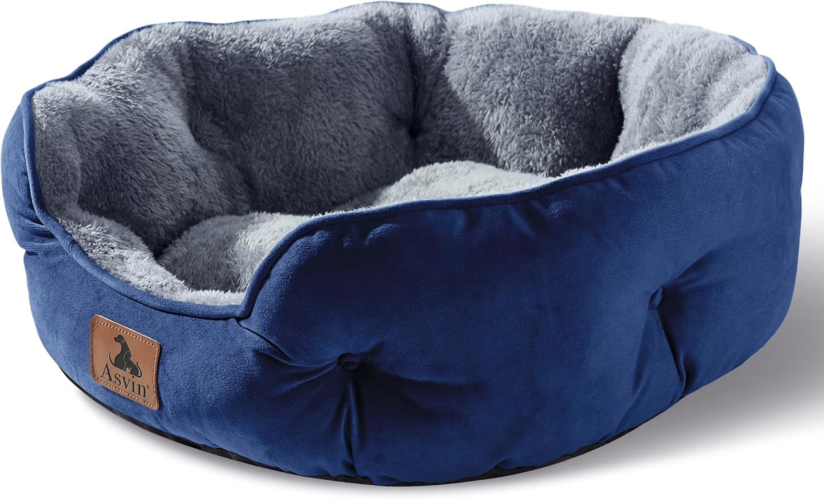 Small Dog Bed for Small Dogs, Cat Beds for Indoor Cats - Small (Pack of 1) / Blue