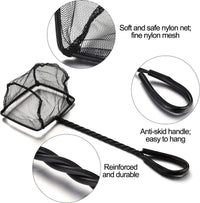 Mogoko 2 Pack Aquarium Net Fish Net Small Net Multi-Size Fine Mesh - 3. Black / 4 Inch - image 3